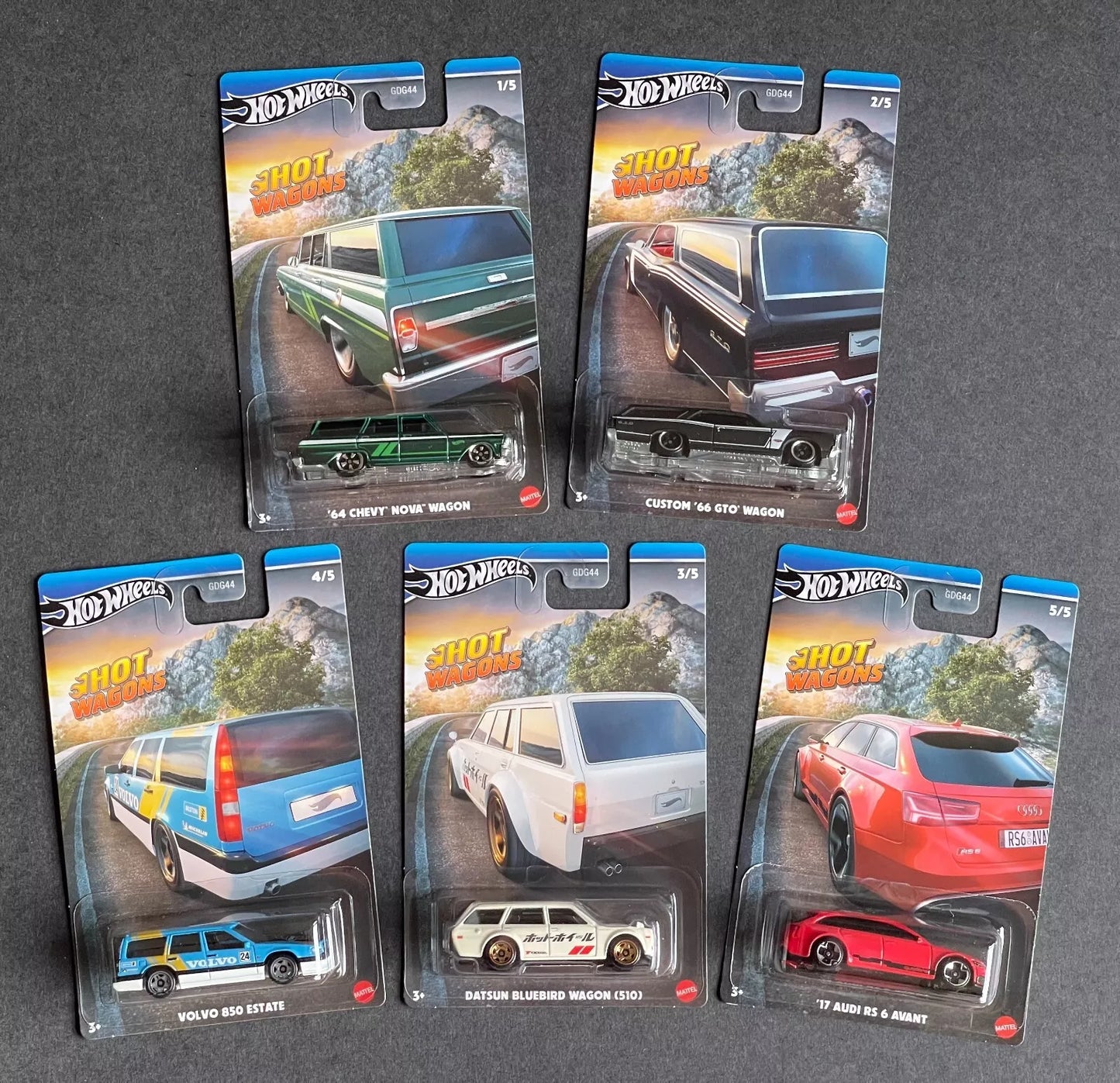 Hot Wheels 2024 Hot Wagons Set, 5 cars