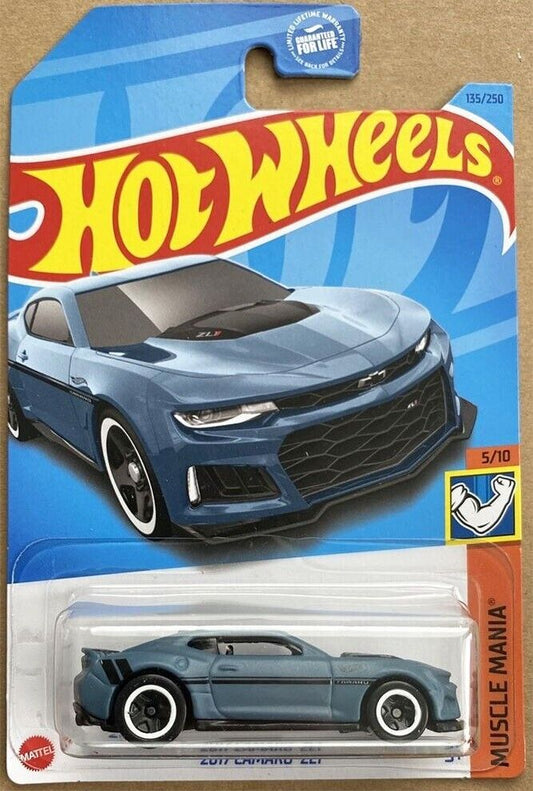 Hot Wheels 2023 #135/250 2017 Camaro ZL1, KROGER EXCLUSIVE, moody blue