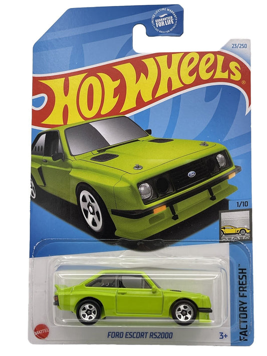 Hot Wheels 2024 #023/250 Ford Escort RS2000, neon green