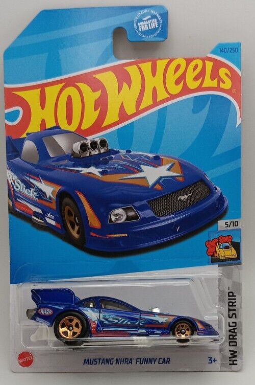 Hot Wheels 2023 #140/250 Mustang NHRA Funny Car, blue