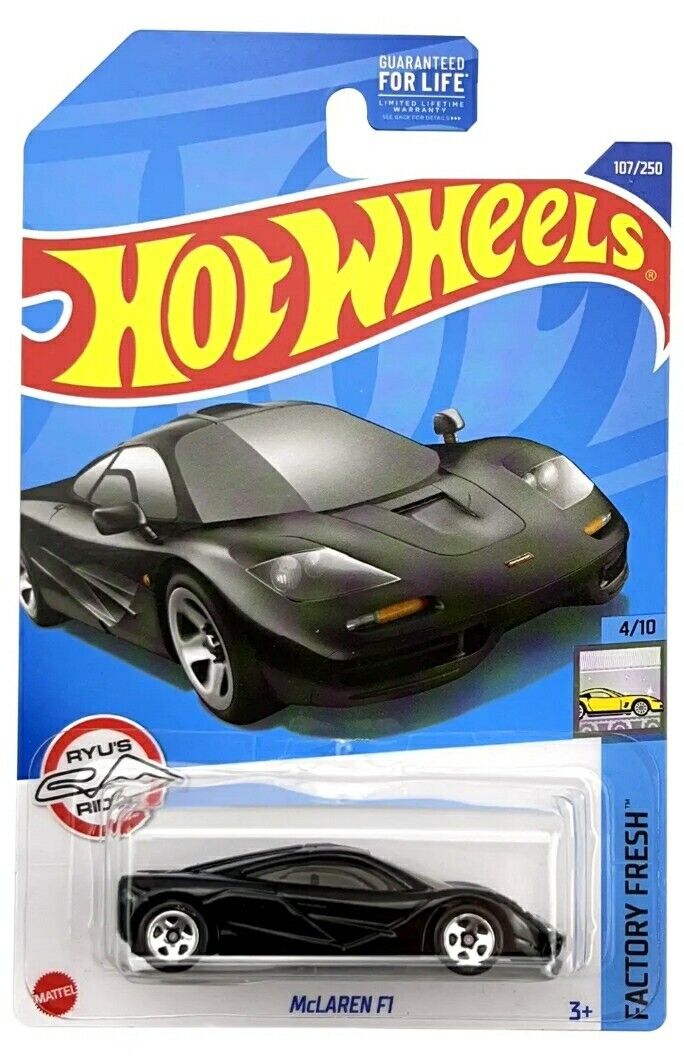 Hot Wheels 2022 #107/250 McLaren F1, multiple color options