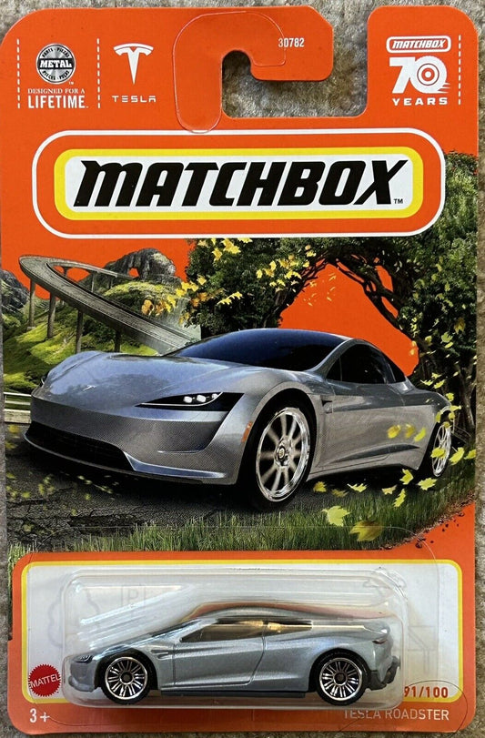 Matchbox 2023 #091/100 Tesla Roadster, silver