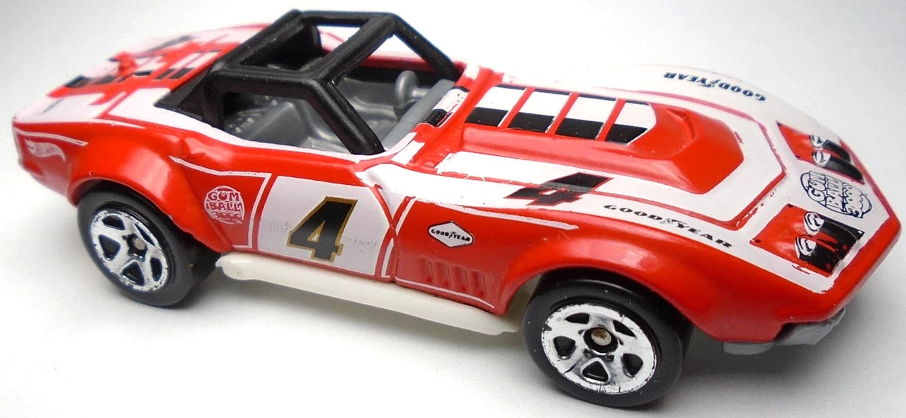 Hot Wheels 2019 #173/250 '69 Corvette Racer, NEW/LOOSE, red