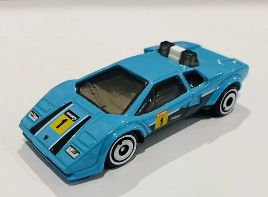 Hot Wheels 2024 Multipack Exclusive Lamborghini Countach Pace Car, NEW/LOOSE, blue