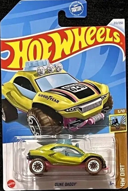 Hot Wheels 2024 #212/250 Dune Daddy, olive green metallic