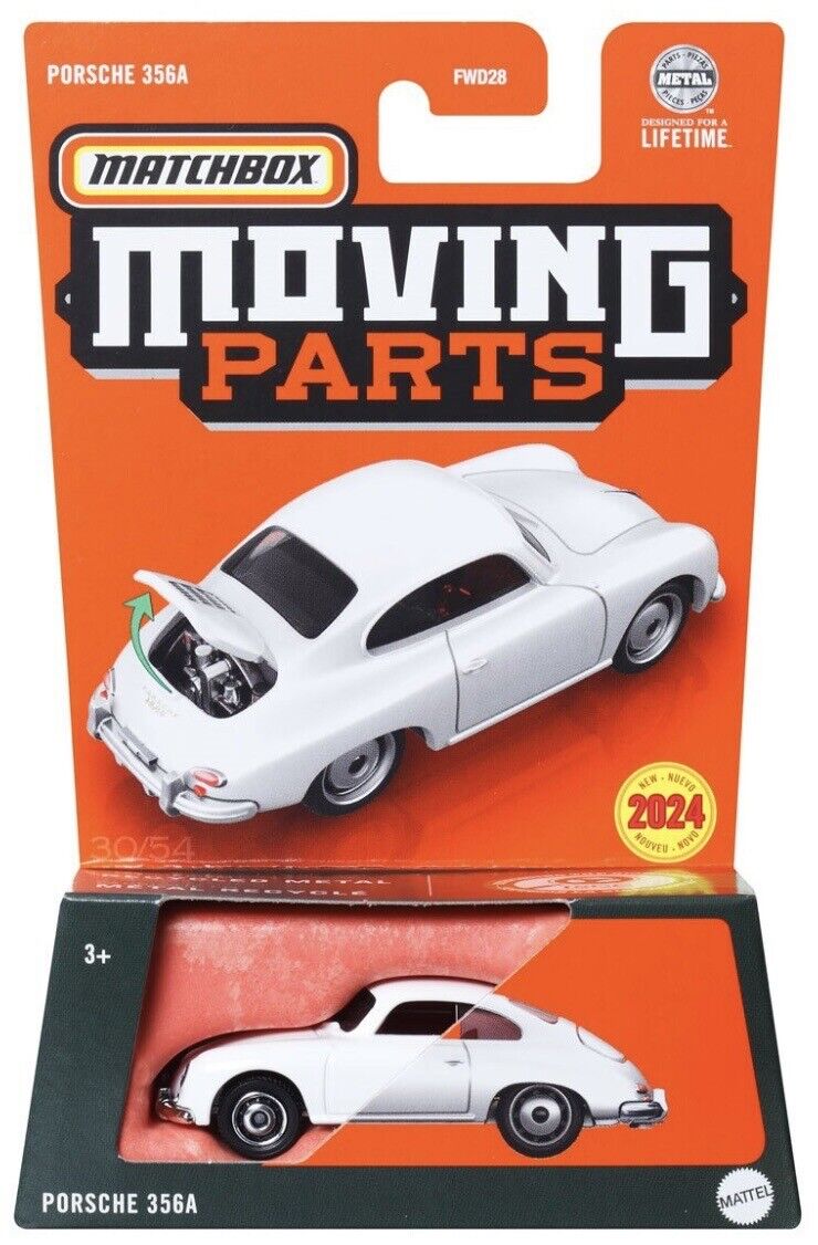 Matchbox 2024 Moving Parts Porsche 356A, white