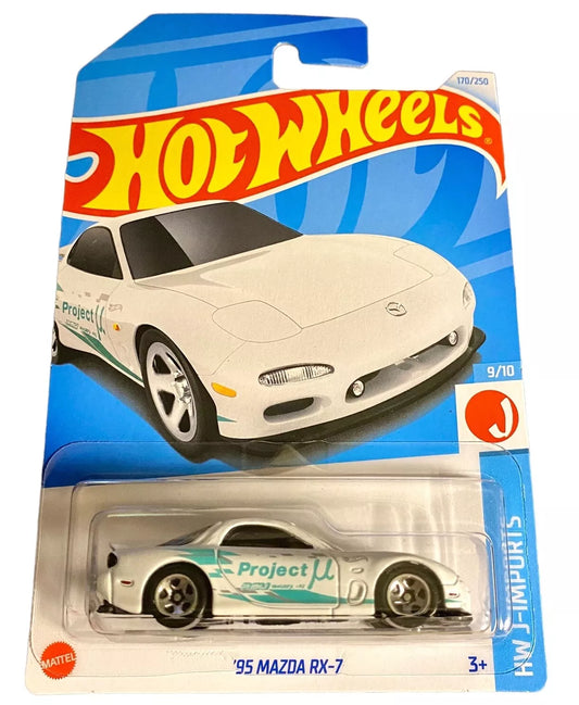 Hot Wheels 2024 #170/250 '95 Mazda RX-7, white
