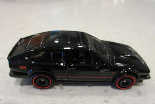 Hot Wheels 2024 #098/250 Alfa Romeo GTV6 3.0, RED EDITION, NEW/LOOSE, black