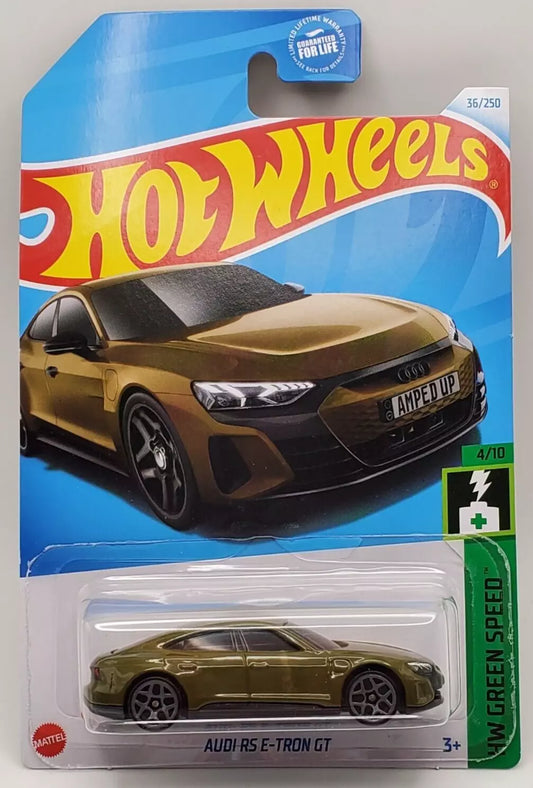 Hot Wheels 2024 #036/250 Audi RS E-Tron GT, olive green