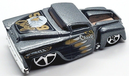Hot Wheels 2004 First Editions 24/100 "Hardnoze" '59 Chevy Pickup, silver