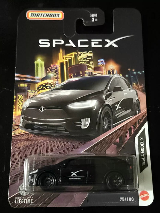 Matchbox 2024 #075/100 Space X Tesla Model X, black