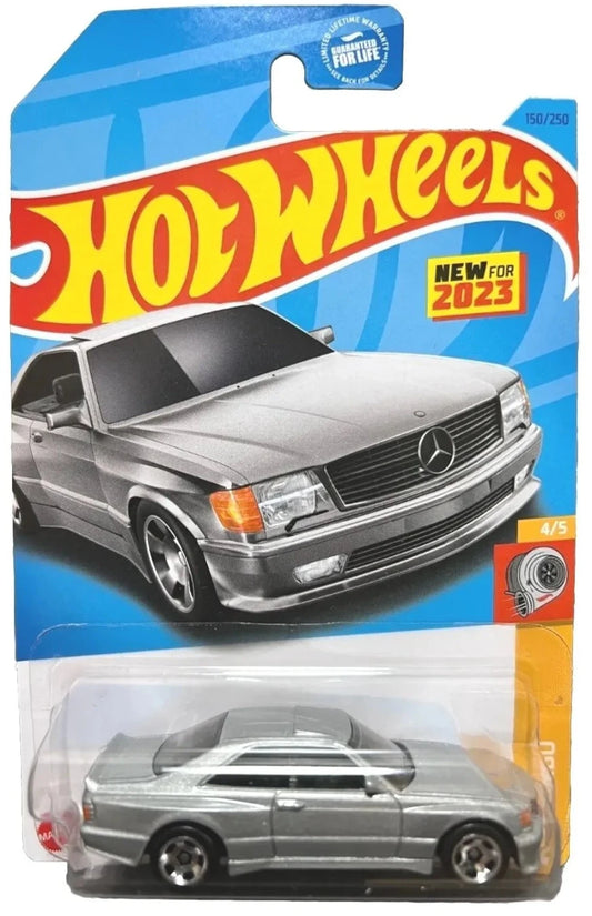 Hot Wheels 2023 #150/250 '89 Mercedes-Benz 560 SEC AMG, silver