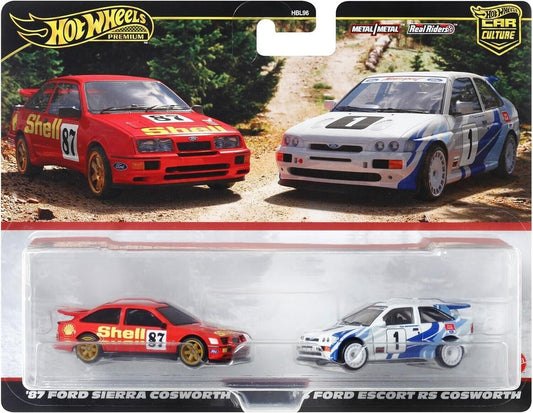 Hot Wheels Premium 2-pack '87 Ford Sierra Cosworth & '93 Ford Escort RS Cosworth