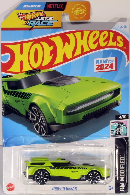 Hot Wheels 2024 #035/250 Drift'n Break, green