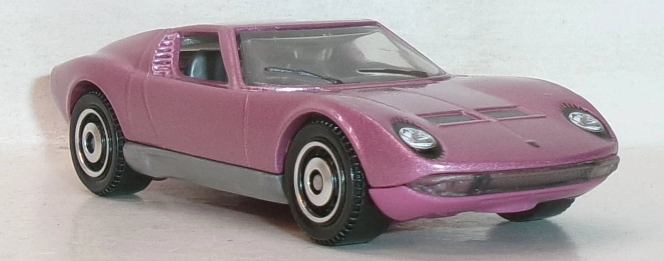 Matchbox 2025 Multipack Exclusive, Lamborghini Miura P400S, NEW/LOOSE, metalflake pink