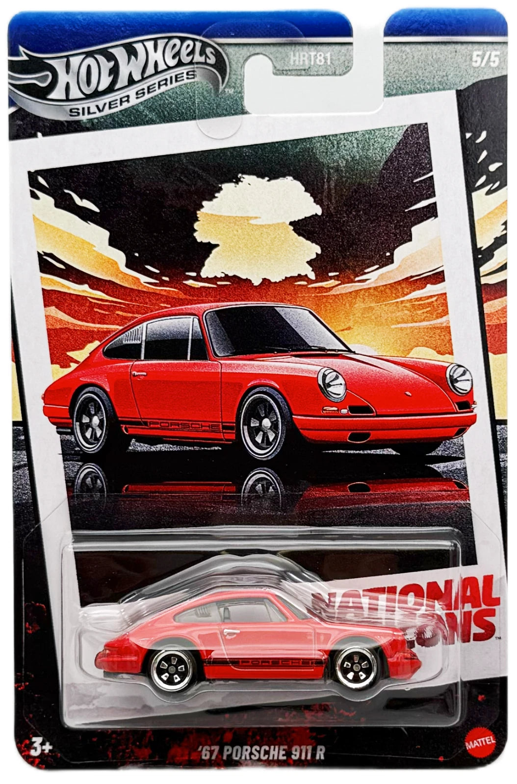 Hot Wheels 2025 National Icons 5/5, '67 Porsche 911 R, red