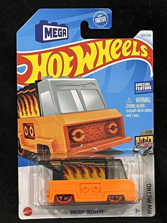 Hot Wheels 2024 #104/250 Brickin' Delivery, orange