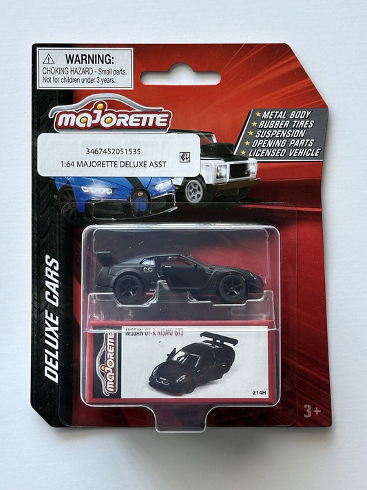 Majorette Deluxe Cars Nissan GT-R NISMO GT3, matte black