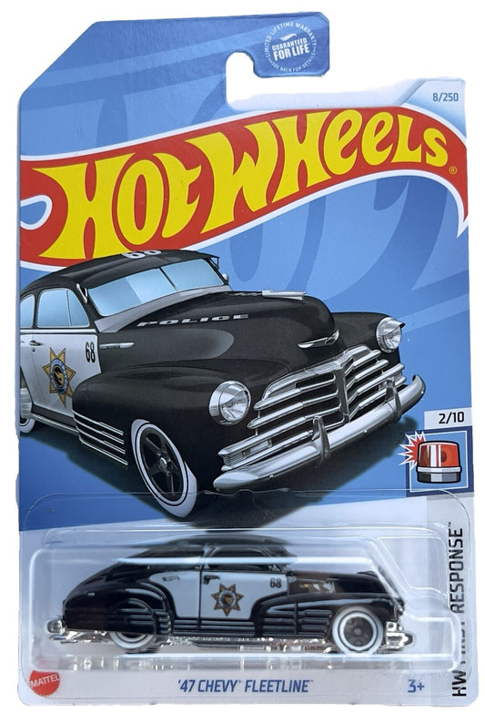 Hot Wheels 2024 #008/250 '47 Chevy Fleetline, TREASURE HUNT, black
