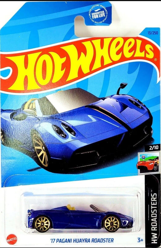 Hot Wheels 2023 #013/250 '17 Pagani Huayra Roadster, blue