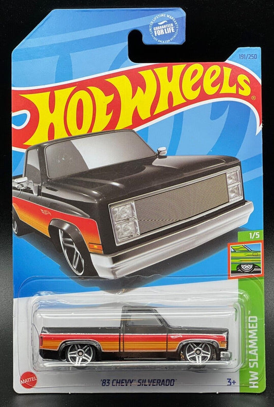 Hot Wheels 2023 #191/250 '83 Chevy Silverado, black