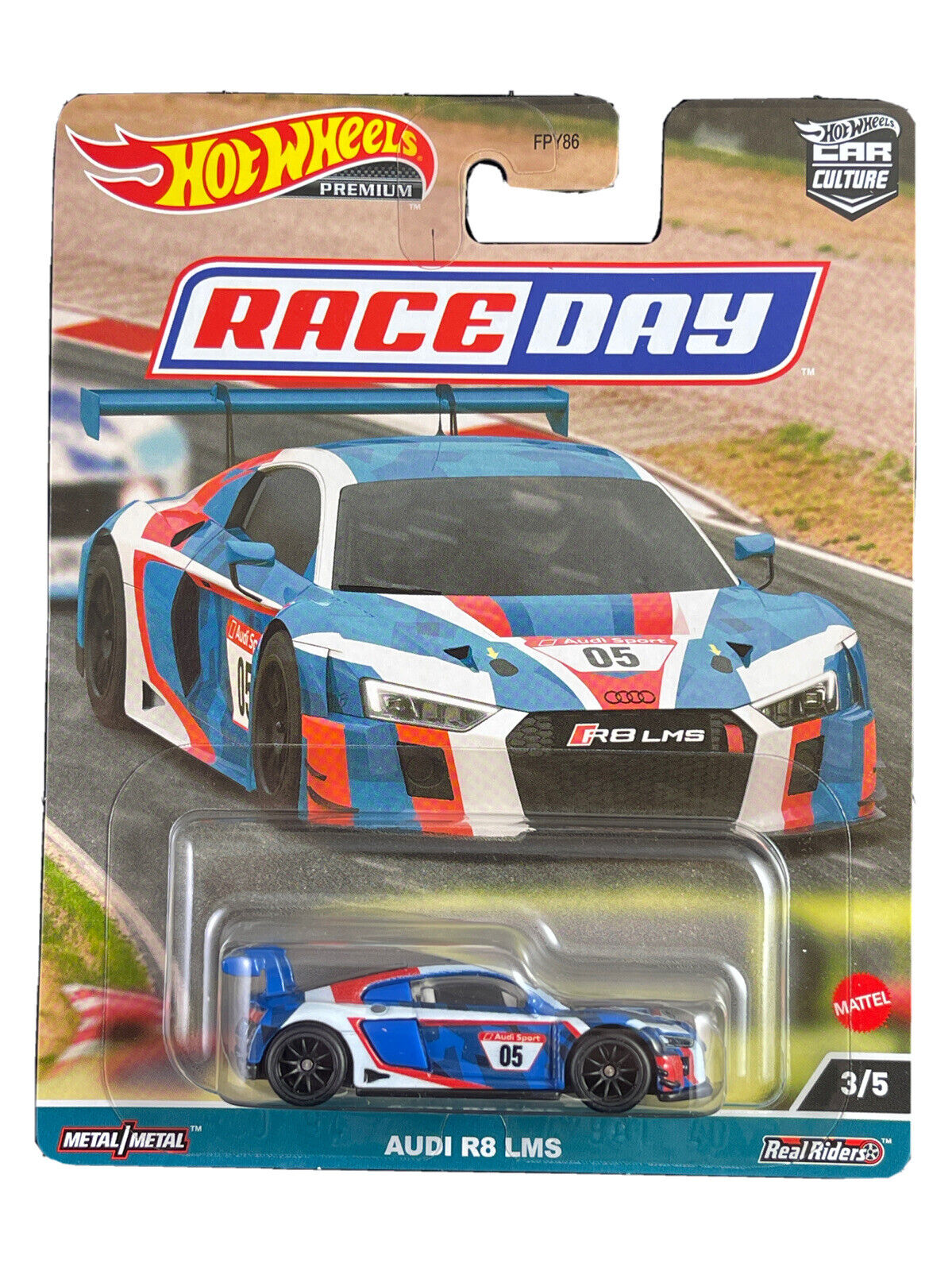 Hot Wheels Premium 2023 Race Day 3/5 Audi R8 LMS