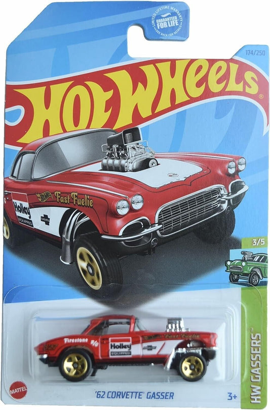 Hot Wheels 2023 #174/250 '62 Corvette Gasser, red