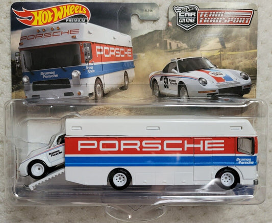 Hot Wheels Car Culture Team Transport #61 Porsche 959 (1986) & Euro Hauler