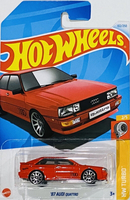 Hot Wheels 2024 #102/250 '87 Audi Quattro, red