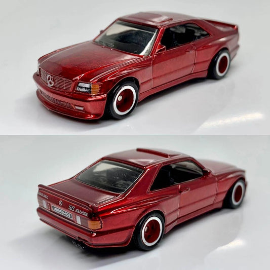 Hot Wheels 2024 #082/250 '89 Mercedes-Benz 560 SEC AMG, SUPER TREASURE HUNT, NEW/LOOSE, spectraflame red