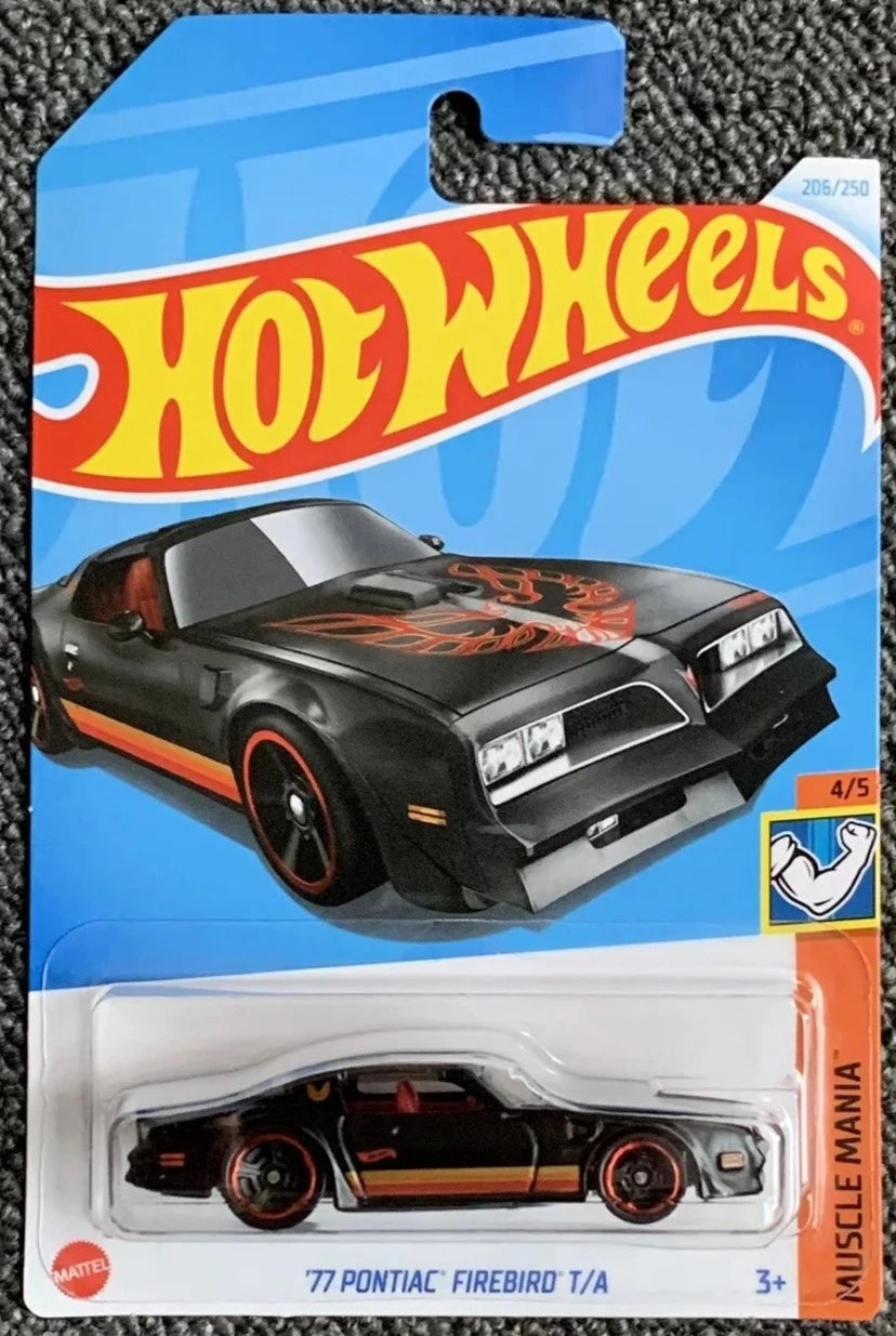 Hot Wheels 2024 #206/250 '77 Pontiac Firebird T/A, black