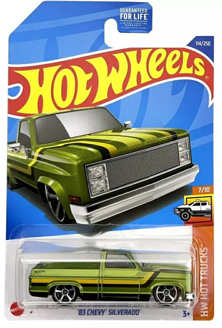 Hot Wheels 2022 #114/250 '83 Chevy Silverado, green