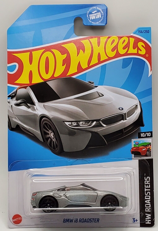 Hot Wheels 2023 #156/250 BMW i8 Roadster, silver