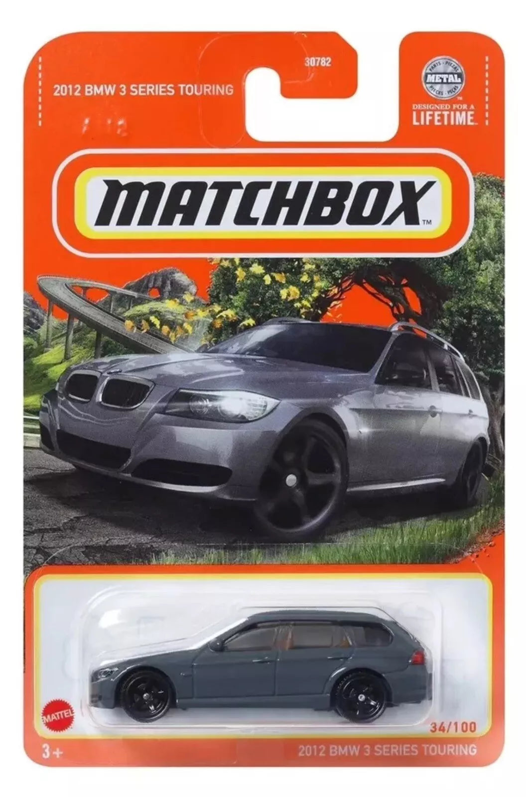 Matchbox 2024 #034/100 2012 BMW 3 Series Touring, grey