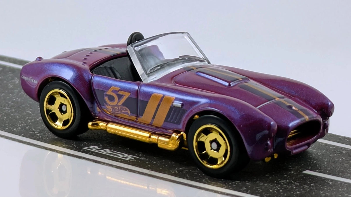 Hot Wheels 2025 57th Anniversary mix B, 4/6 Shelby Cobra 427 S/C, NEW/LOOSE