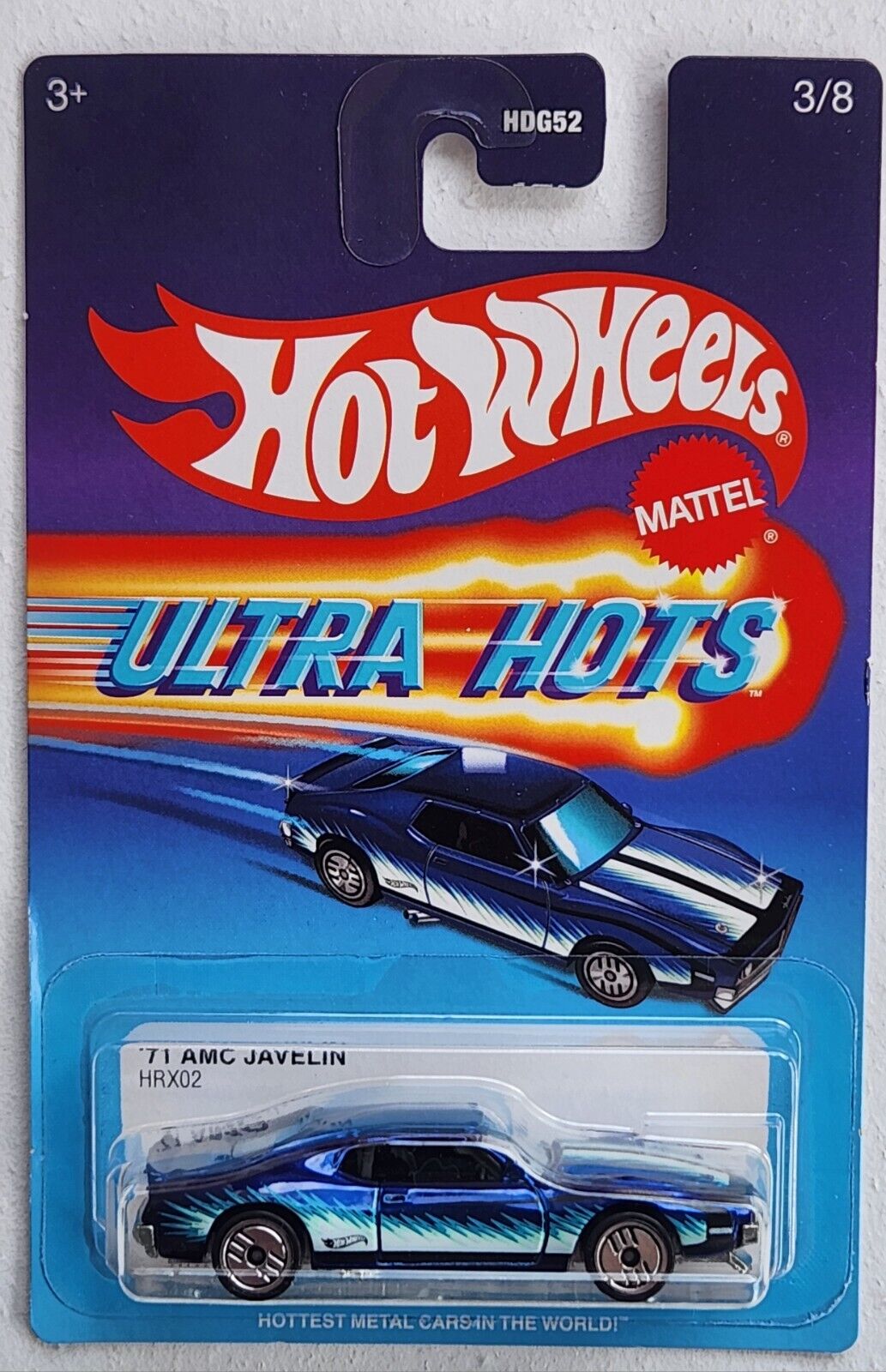 Hot Wheels 2024 Ultra Hots Mix A 3/8, '71 AMC Javelin, spectraflame blue