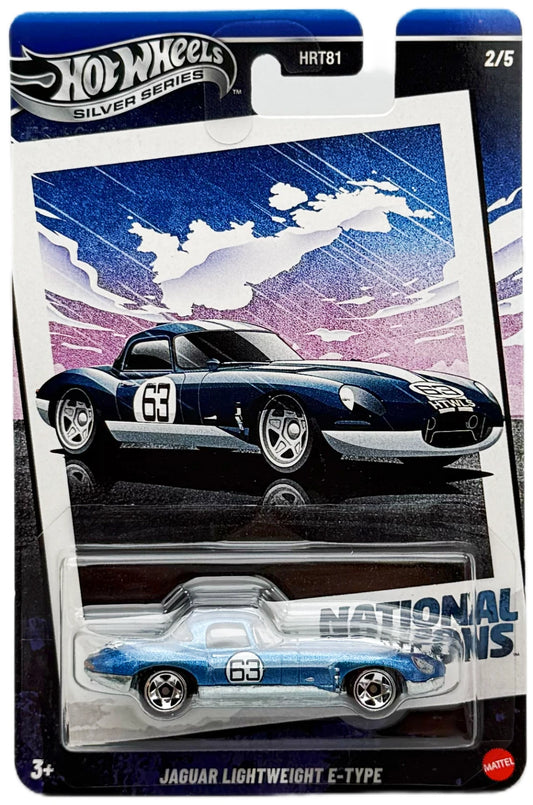 Hot Wheels 2025 National Icons 2/5, Jaguar Lightweight E-Type, blue