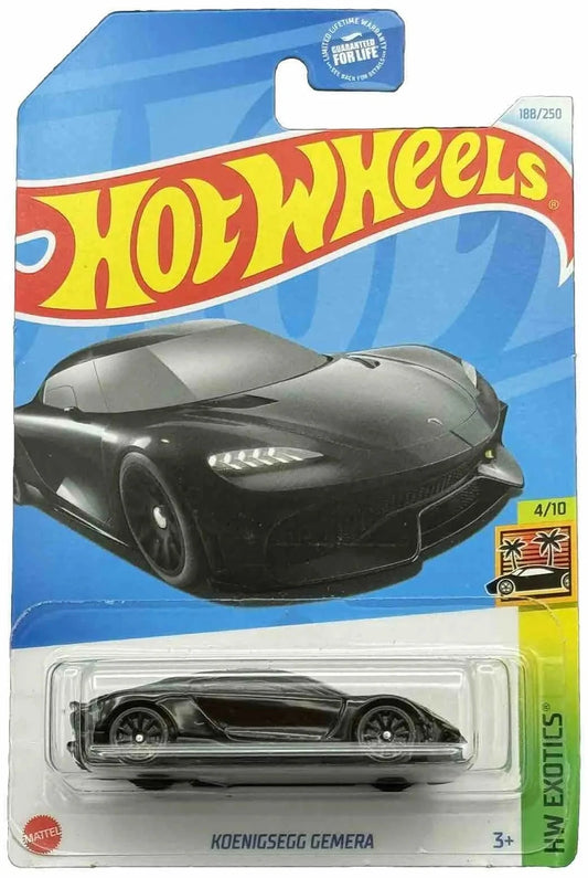 Hot Wheels 2023 #188/250 Koenigsegg Gemera, DOLLAR GENERAL EXCLUSIVE, blackout