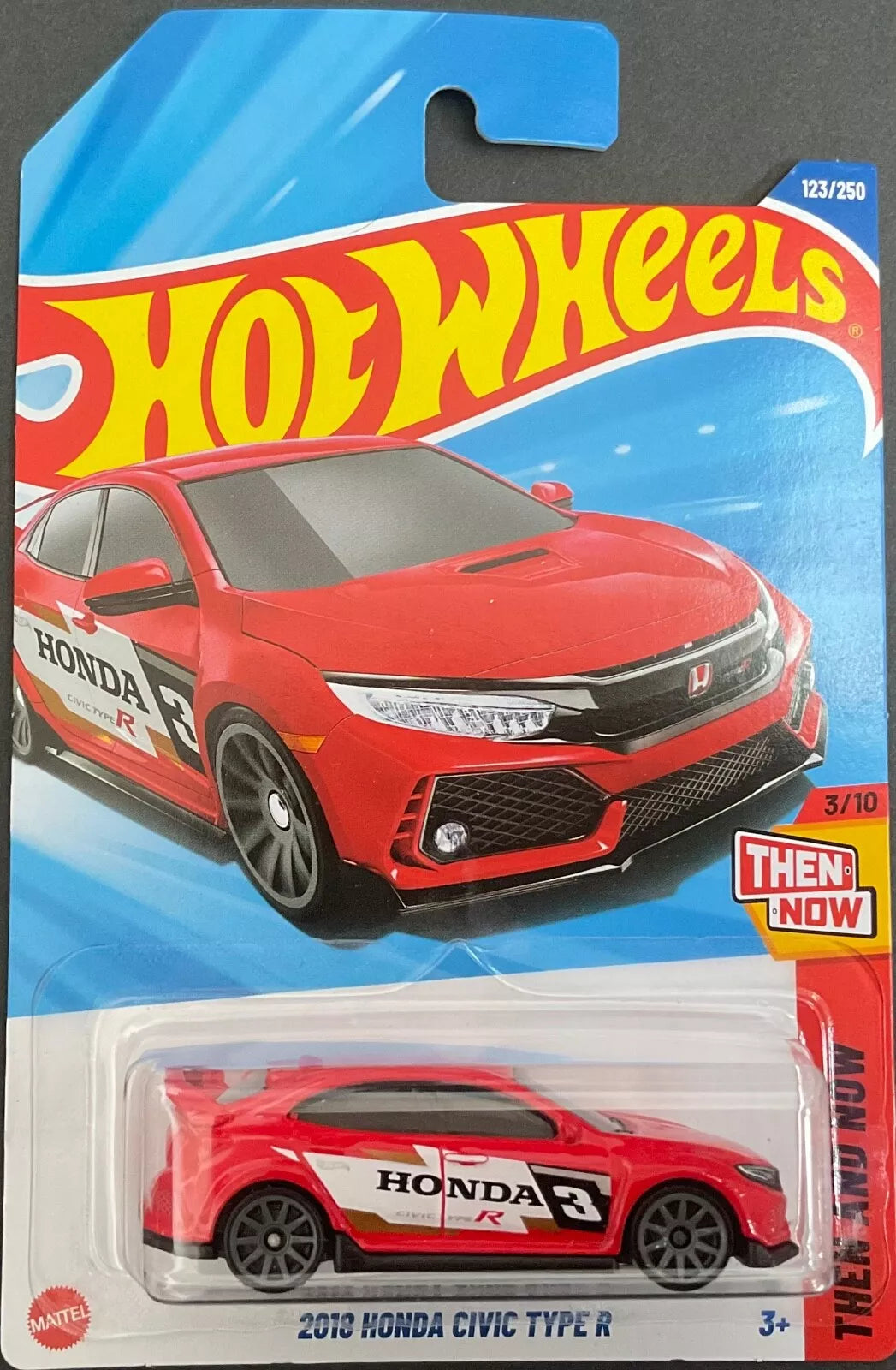Hot Wheels 2025 #123/250 2018 Honda Civic Type R, red