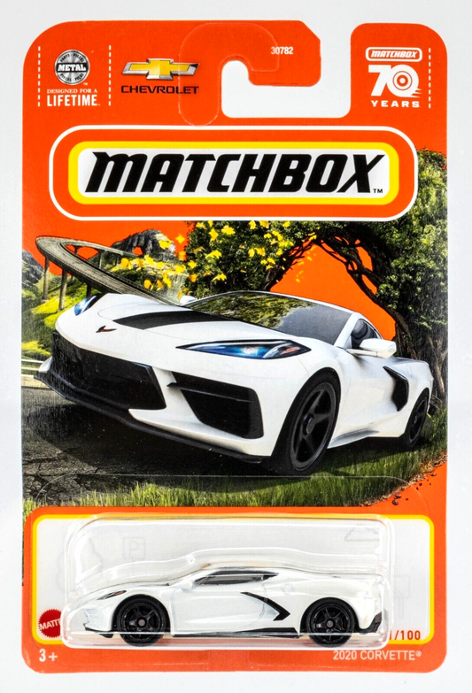 Matchbox 2023 #031/100 2020 Corvette, white