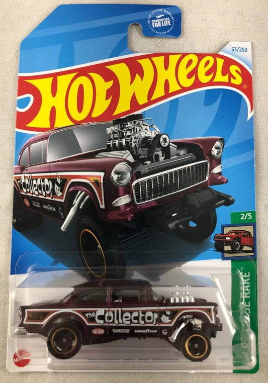 Hot Wheels 2024 #063/250 '55 Chevy Bel Air Gasser, dark plum