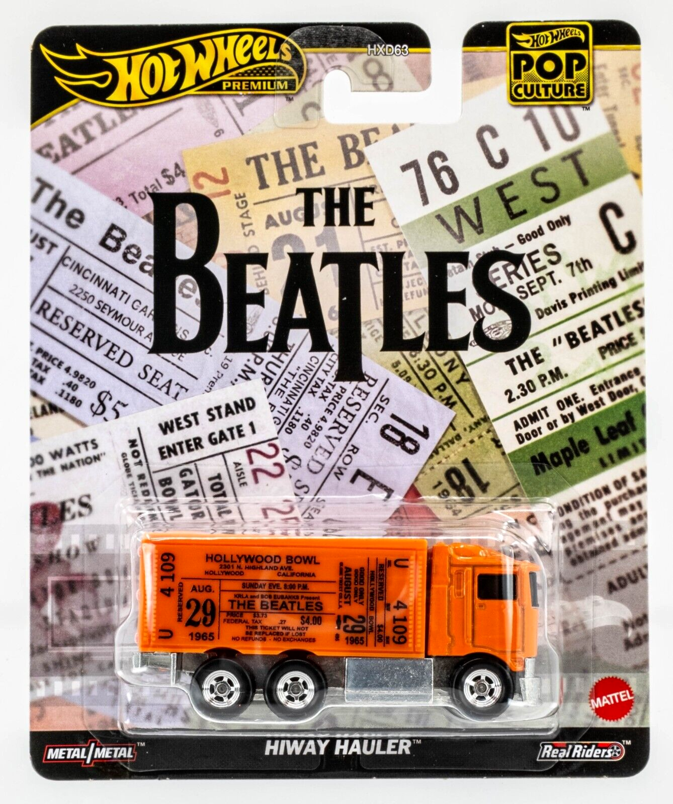 Hot Wheels 2024 Pop Culture Beatles Hiway Hauler, orange