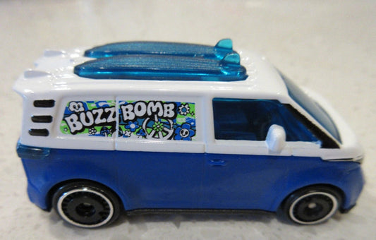 Hot Wheels 2026 #086/250, VW ID. Buzz Bomb, NEW/LOOSE, white & blue