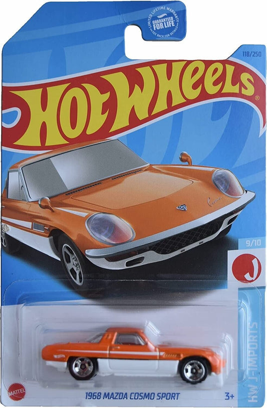 Hot Wheels 2023 #118/250 '68 Mazda Cosmo Sport, orange