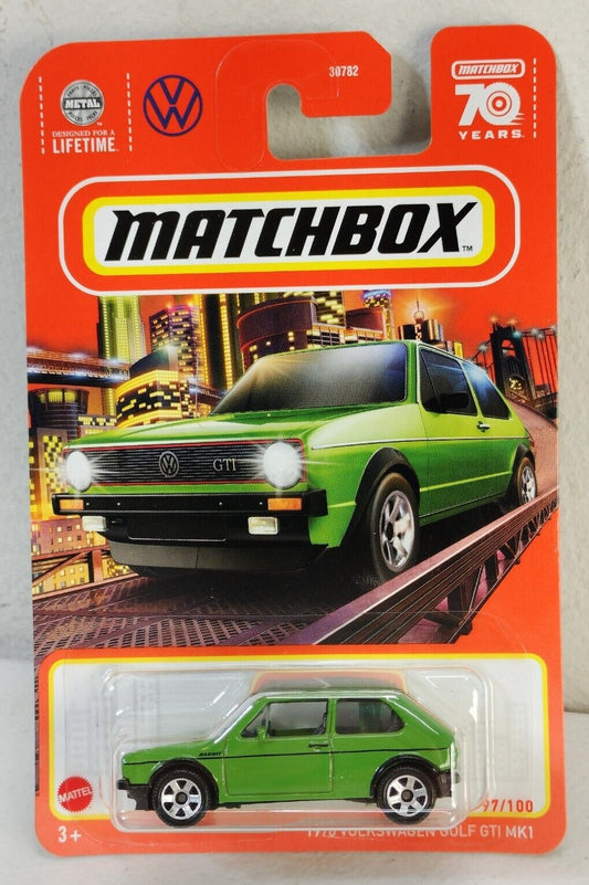 Matchbox 2023 #097/100 1976 Volkswagen Golf GTI Mk1, green