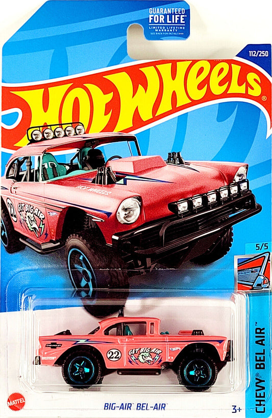 Hot Wheels 2022 #112/250 Big-Air Bel-Air, metalflake pink