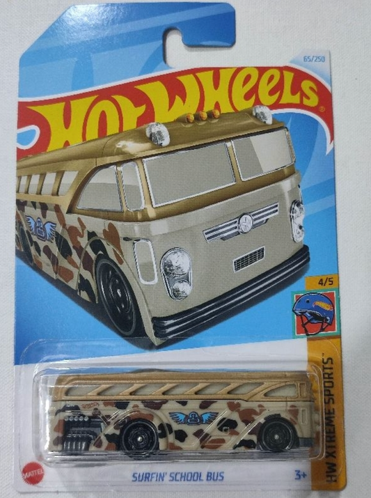 Hot Wheels 2024 #065/250 Surfin' School Bus, tan