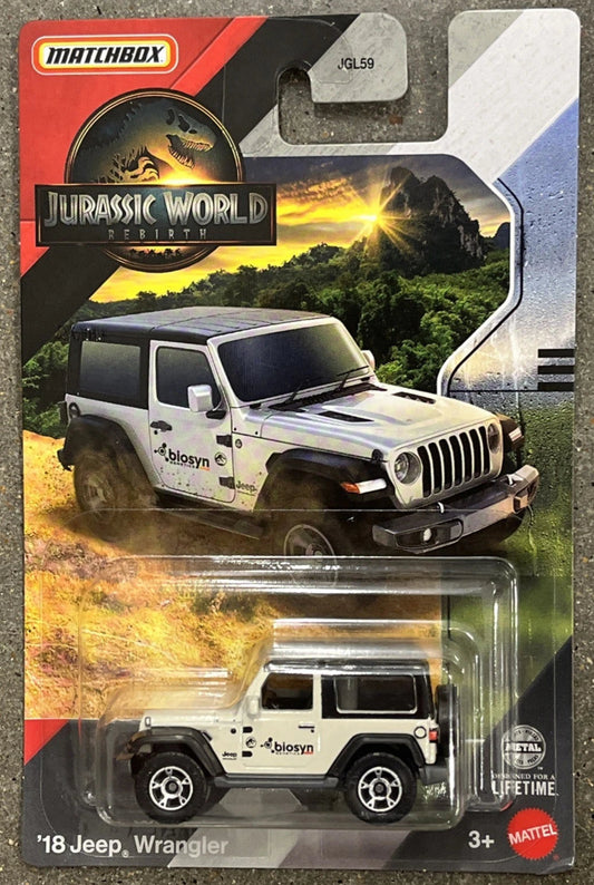 Matchbox 2025 Jurassic World: Rebirth, '18 Jeep Wrangler, grey