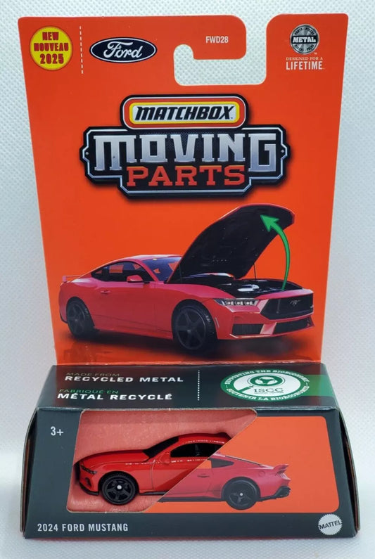 Matchbox 2025 Moving Parts 2024 Ford Mustang, red