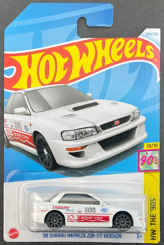 Hot Wheels 2024 #244/250 98 Subaru Impreza 22B-STi Version, white